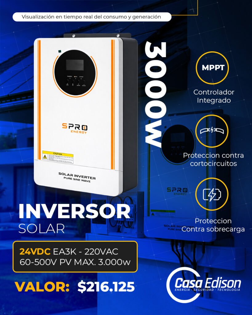 Inversor solar 3000 24V New