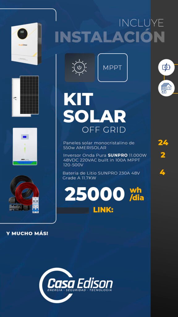 Kit Off Grid Inst 25.000 L