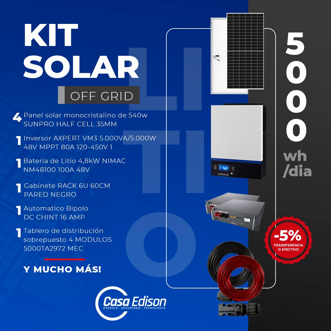 Kit Off Grid Litio 01
